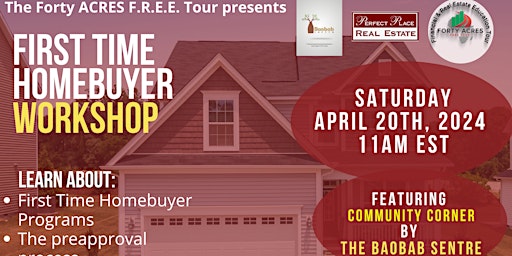 Immagine principale di First Time Homebuyer Workshop 