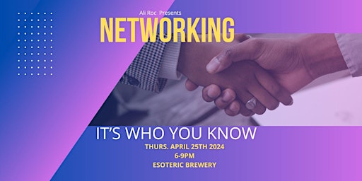 Imagem principal do evento NetWorking: It's who you know