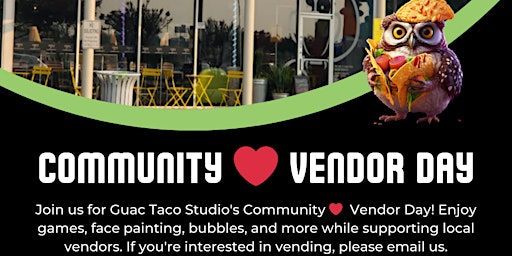 Imagem principal do evento Community love vendors day