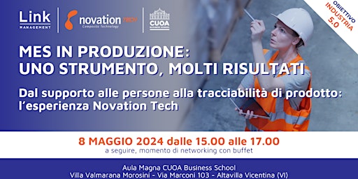 Imagem principal do evento MES in produzione:  uno strumento, molti risultati