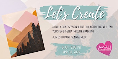 Imagem principal do evento Let's Create: "Sunrise Ridge"