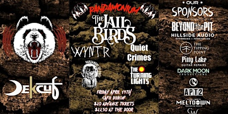 The Jailbirds, WYNTR, Quiet Crimes, The Turning Lights, Parliament Of Owls