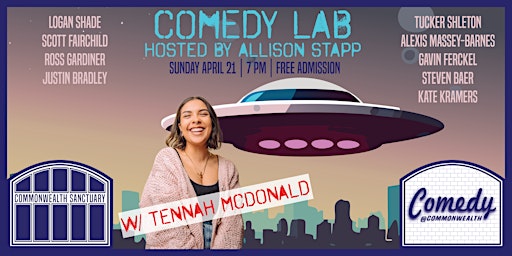 COMEDY LAB with TENNAH MCDONALD  primärbild