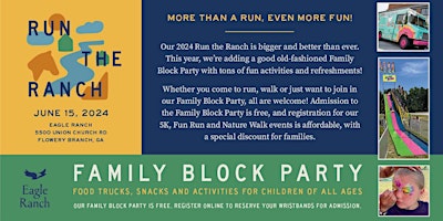 Primaire afbeelding van Free Family Block Party at Eagle Ranch