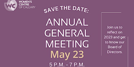 Women's Centre Annual General Meeting (AGM)