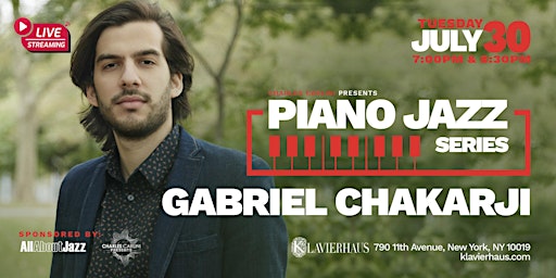 Imagem principal de Piano Jazz Series: Gabriel Chakarji