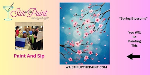 Imagem principal do evento Bellevue Paint and Sip, Paint Party, Paint Night  With Stir Up The Paint