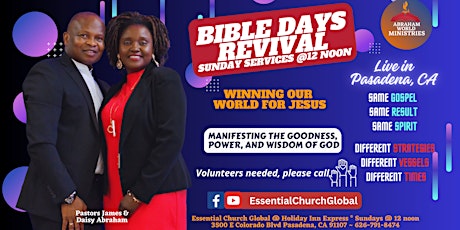 REVIVAL SUNDAY SERVICES