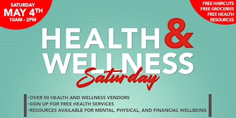 FREE Health & Wellness Community Fair/Feria Comunitaria Evento Gratuita