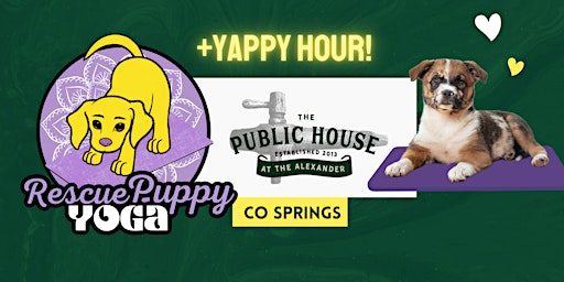 Imagem principal do evento Rescue Puppy Yoga - The Public House