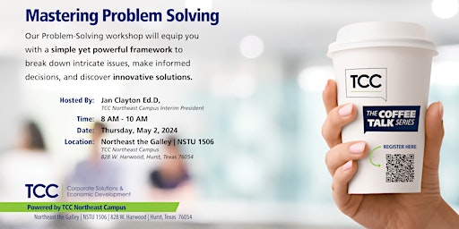 Immagine principale di TCC Coffee Talk Road Show:  Mastering Problem Solving 