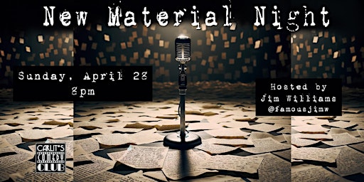 Imagem principal do evento New Material Night - English Stand-up Comedy