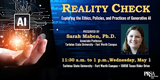 Reality Check: Exploring the Ethics, Policies & Practices of Generative  AI primary image