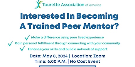 SoCal Tourette Association: Certified Peer Mentor Training