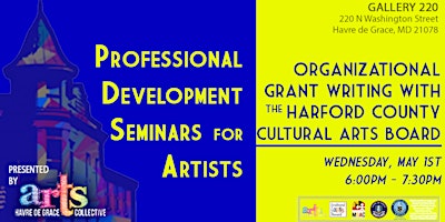 Imagem principal do evento Professional Development Seminar for Artists: Organizational Grant Writing