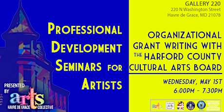 Professional Development Seminar for Artists: Organizational Grant Writing primary image