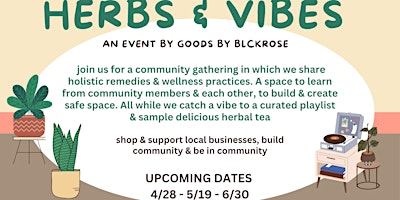 Imagem principal do evento Herbs + Vibes Monthly Meet Up - Open to Community