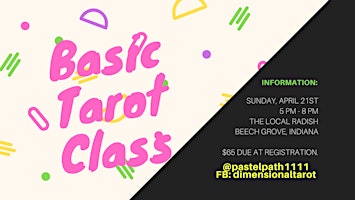 Basic Tarot Class - May 26th  primärbild