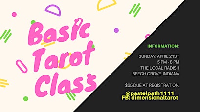Basic Tarot Class - May 26th primary image