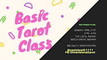 Image principale de Basic Tarot Class - May 26th