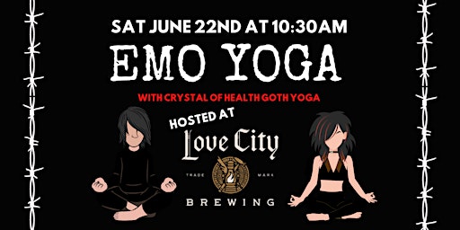 Imagen principal de Emo Yoga at Love City Brewing (Philly!)