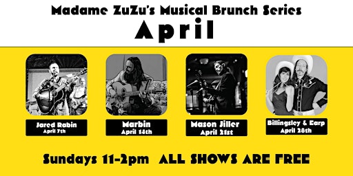 Primaire afbeelding van Musical Brunch Series at Madame ZuZu's