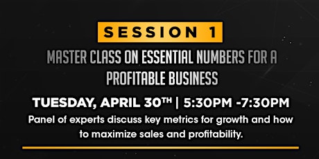 Master Class on Essential Numbers for a Profitable Business​