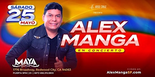 Immagine principale di Concierto de vallenato con Alex Manga en San Francisco, CA | Mayo 25  2024 