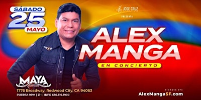 Imagen principal de Concierto de vallenato con Alex Manga en San Francisco, CA | Mayo 25  2024