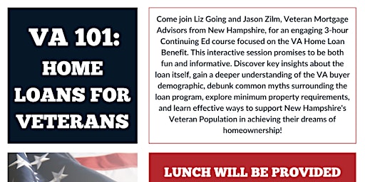 Imagem principal do evento Copy of VA 101:  Home Loans for Veterans CE Course