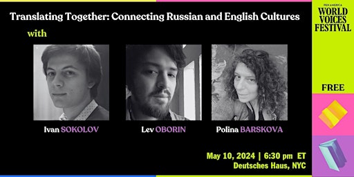 Imagem principal do evento Translating Together: Connecting Russian and English Cultures