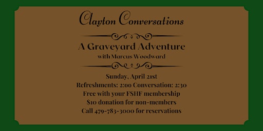 Imagem principal do evento Clayton Conversation: A Graveyard Adventure