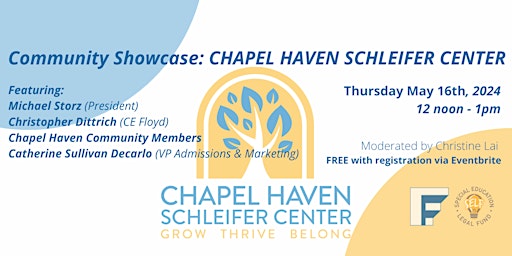 Hauptbild für Community Showcase: Chapel Haven Schleifer Center