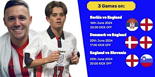 Hauptbild für Euros at The Racecourse - England vs Serbia (8pm ko)