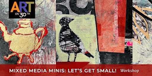 Imagem principal do evento Mixed Media Minis: Let's Get Small Workshop with Robin Roberts