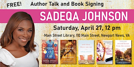 Sadeqa Johnson Author Talk and Book Signing