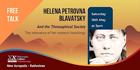 Imagem principal do evento Free Talk: H.P. Blavatsky & the Theosophical Society
