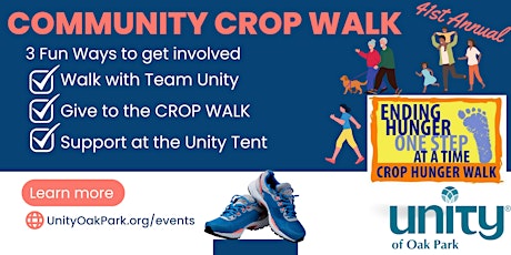 CROP Walk - Let's come together to fight hunger and support our community