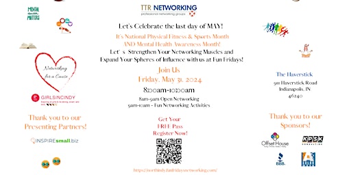 TTR's Fun Fridays- Networking For A Cause! Friday, May 31- The Haverstick! primary image