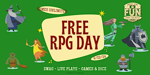 Imagen principal de Free RPG Day at Games Unlimited