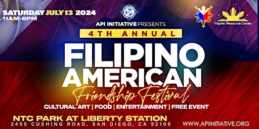 Primaire afbeelding van 4th Annual Filipino American Friendship Festival