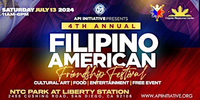 Imagem principal do evento 4th Annual Filipino American Friendship Festival