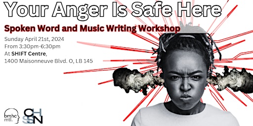 Imagem principal de Your Anger is Safe Here:  Spoken Word & Music Writing Workshop