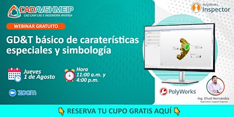 Imagem principal de PolyWorks: GD&T básico características especiales y simbología