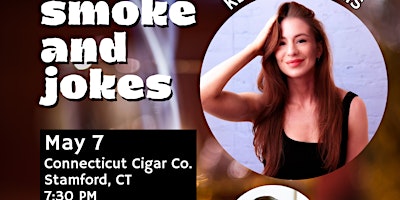 Primaire afbeelding van Smoke and Jokes at Connecticut Cigar Company - Keren Margolis Headlines!