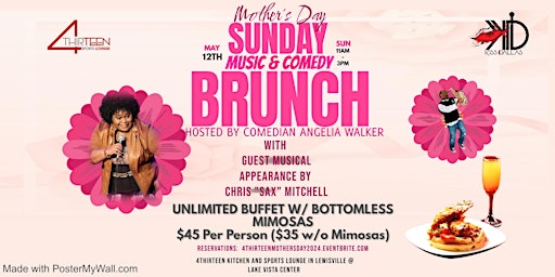 Image principale de Mother's Day Music and Comedy Brunch