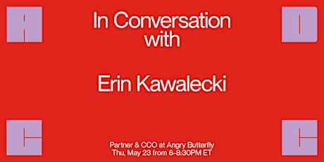 Hauptbild für In Conversation with... Erin Kawalecki