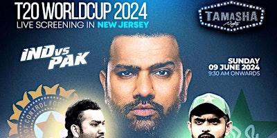 NJ T20WORLD CUP | INDIA VS PAKISTAN | WATCH PARTY |BIG SCREEN |LAKE CHATEAU primary image