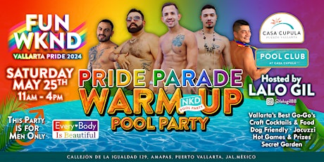 Imagen principal de Warm-Up Pride Parade - Pool Party at Pool Club PV at Casa Cupula