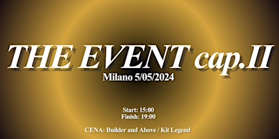Imagem principal do evento THE EVENT CAP.||